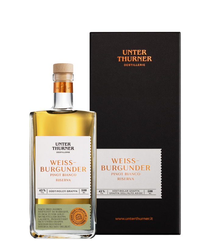 Grappa Pinot Bianco Riserva Unterthurner 500 ml
